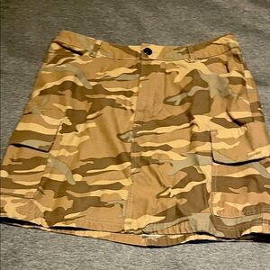 Blue rain Camouflage Mini Skirt size M